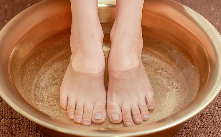 Foot Bath for Congestion and Pain